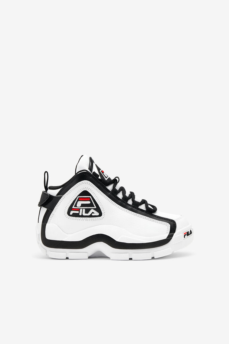 Kids' Fila Big Grant Hill 2 Basketball Shoes White / Black / Red | odpDUkMqKfF