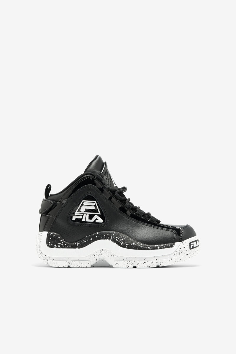 Kids' Fila Little Grant Hill 2 Basketball Shoes Black / White / Black | uBQLErmXBxZ