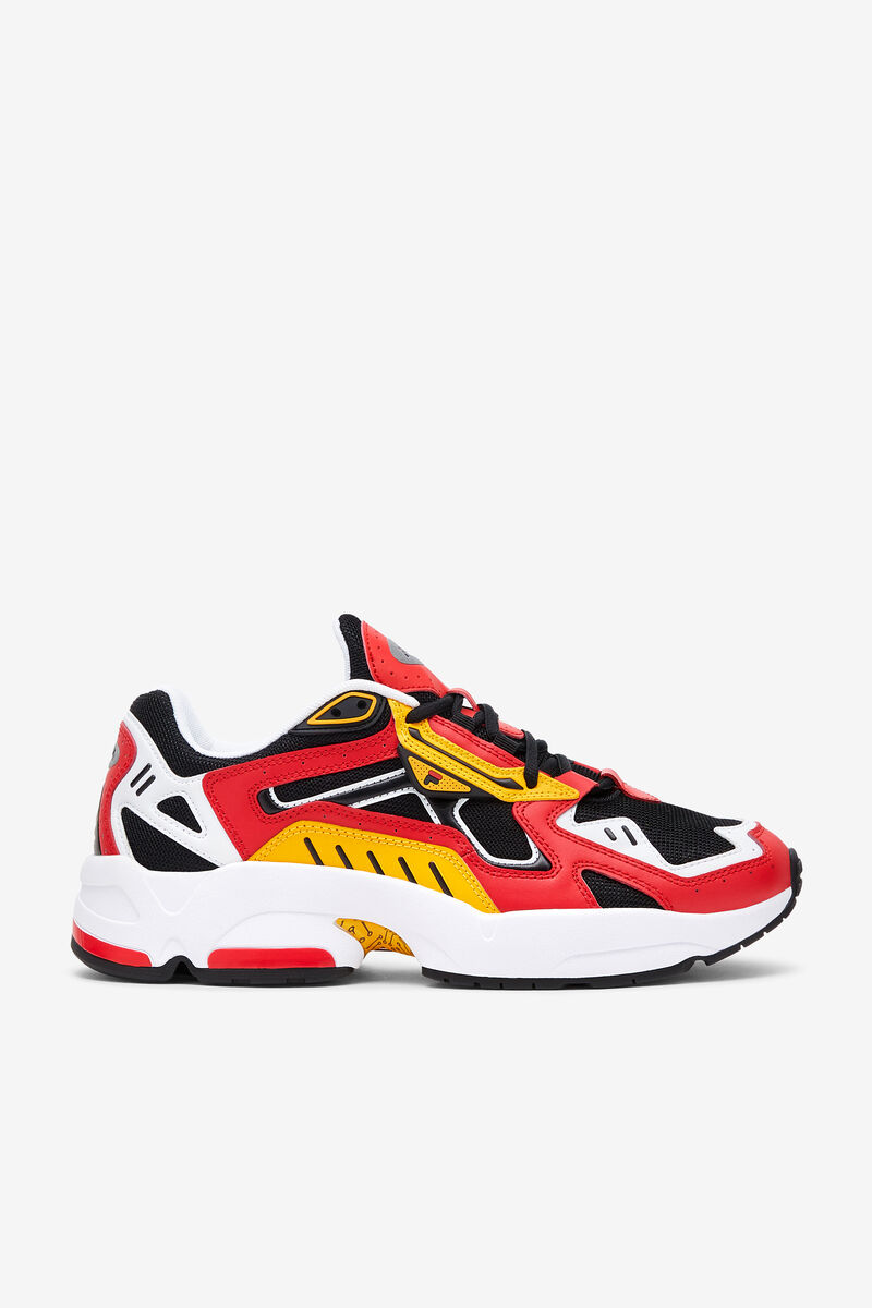 Men's Fila Archive Rjv Reflective Sneakers | Fila Sneakers Black / Red / White | 9yTnroE2v78