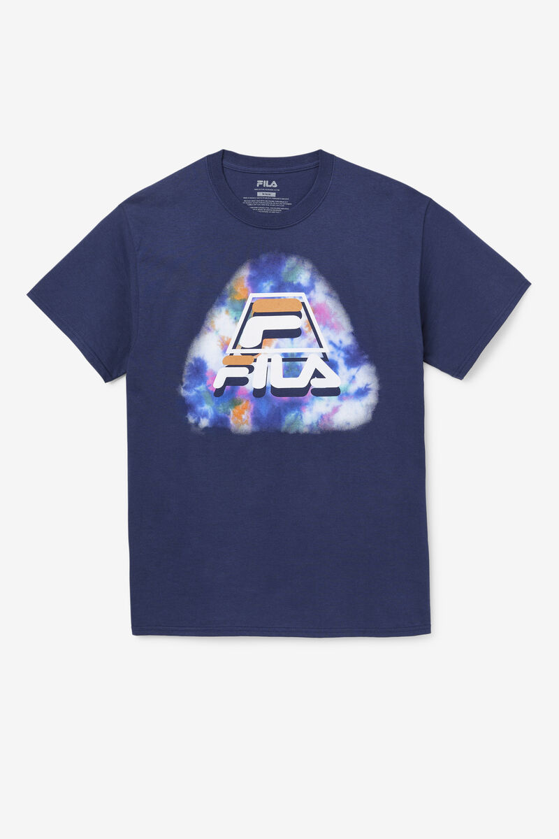 Men's Fila Boniface Tie Dye T Shirts Blue | UfUc9nBeWr5