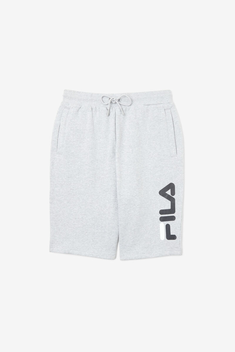 Men's Fila Bono Short Shorts Light Grey / Black / White | fC4k3yz8ekS