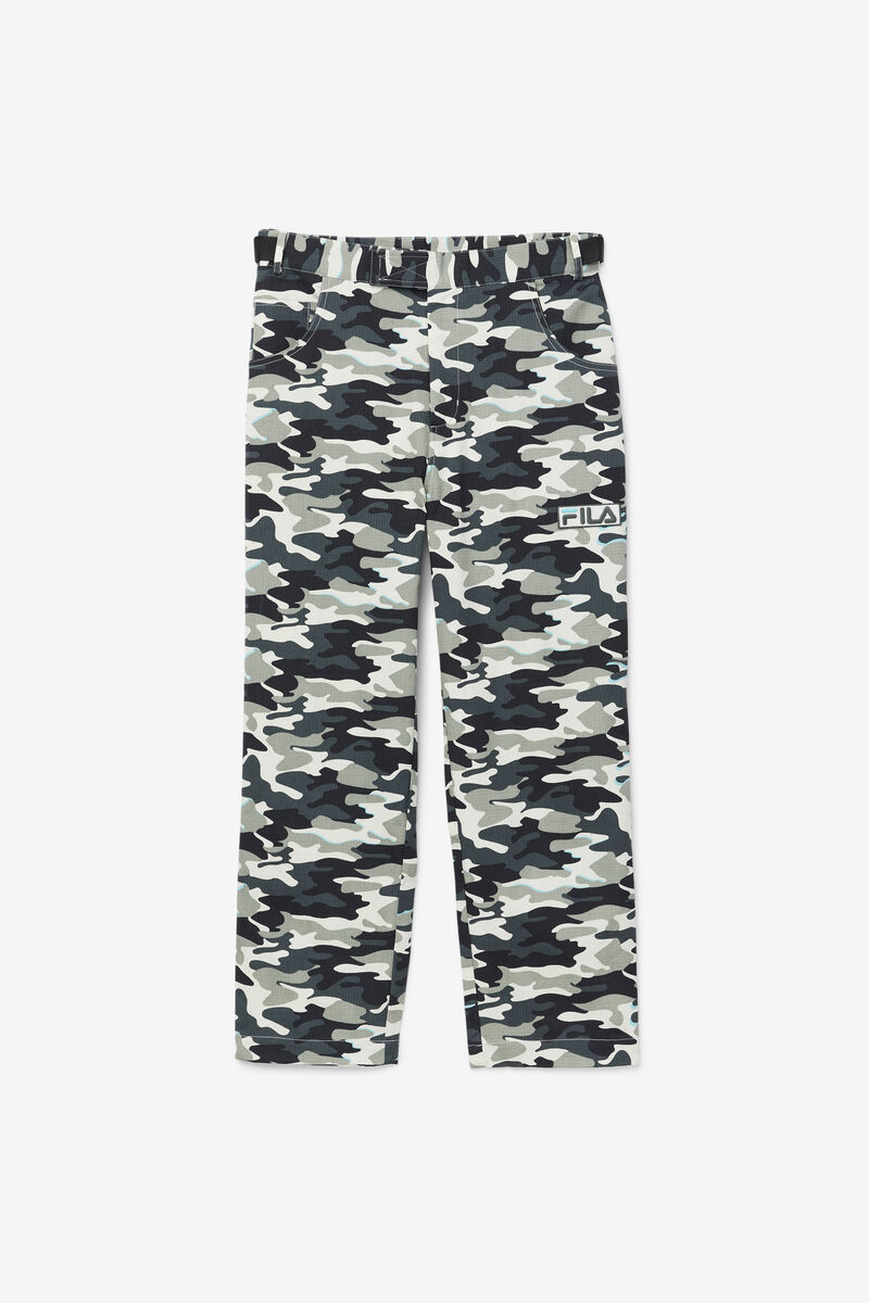 Men's Fila Brigade Camo Pants Pants Black | ZgfOO5TJsPe