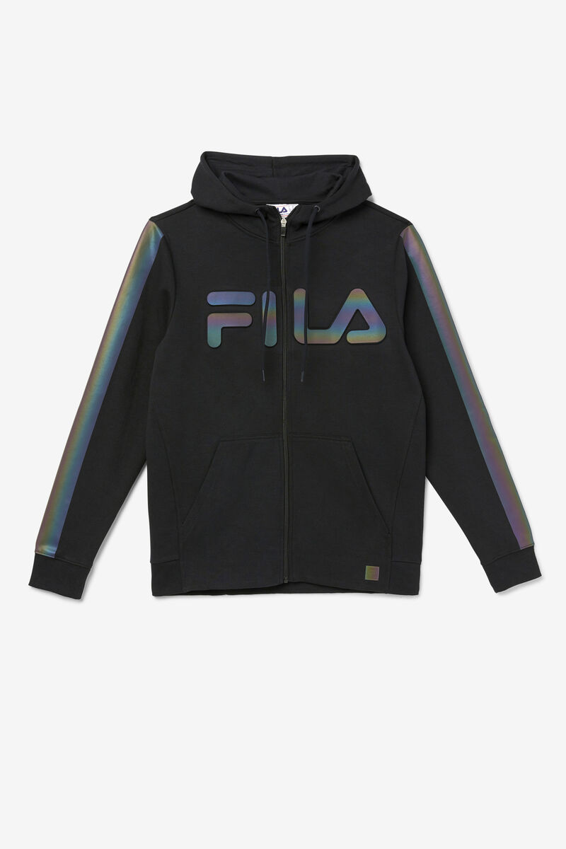 Men's Fila Cadman Hoodie Hoodies Black | KctFeLFMFQF