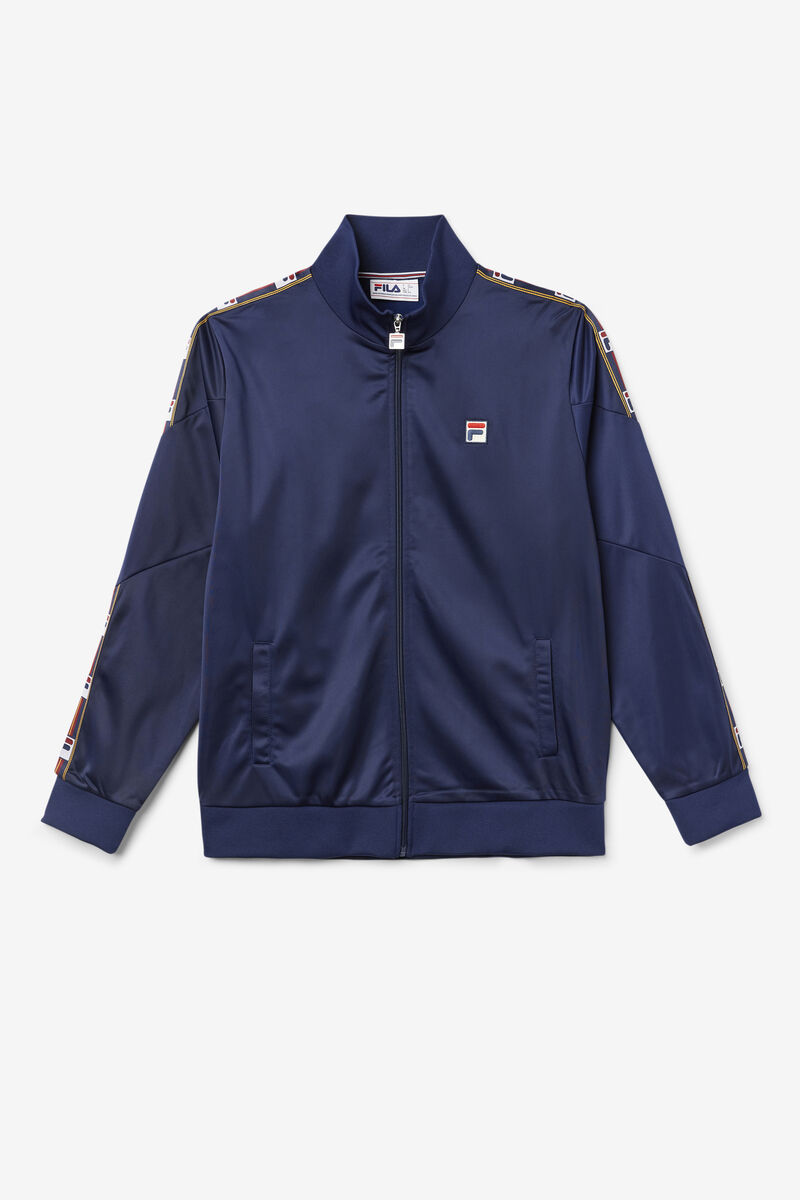 Men's Fila Carson Track Jacket Tracksuits Navy | ha7z4P4PM2P
