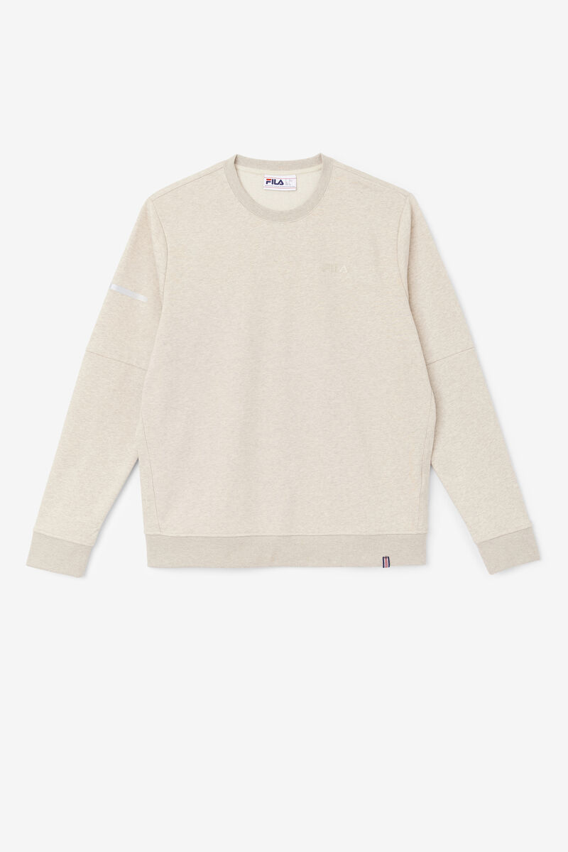 Men's Fila Commuter Crew Sweatshirts Light Yellow | uWeMevZfnn9