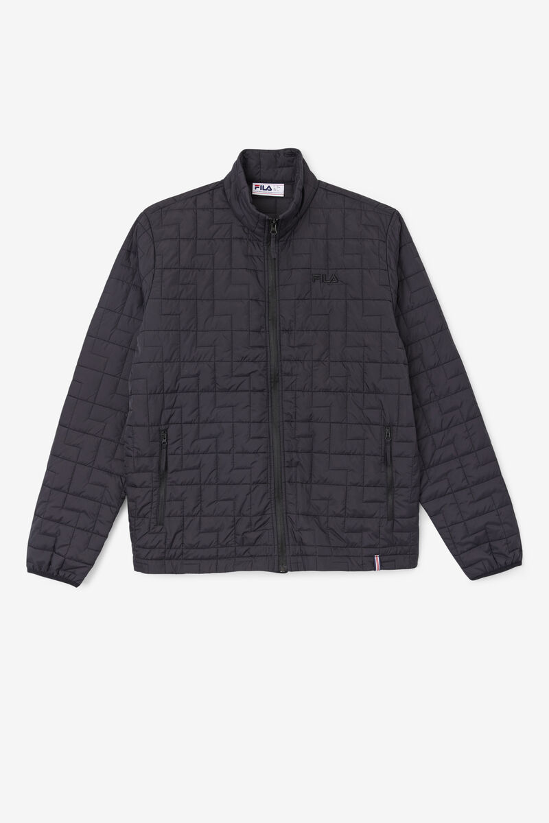 Men's Fila Commuter Jacket Outerwear Black | ZKyvLrjZNMj