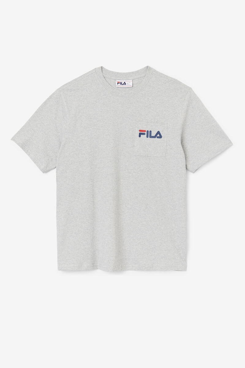 Men's Fila Curtis Pocket T Shirts Light Grey | 93fIDjtG1fJ