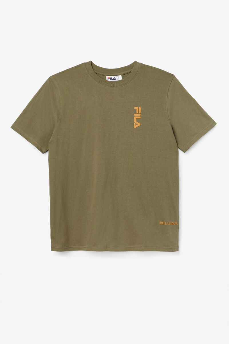 Men's Fila Deckhand T Shirts Olive | wEb4TGKYHA5