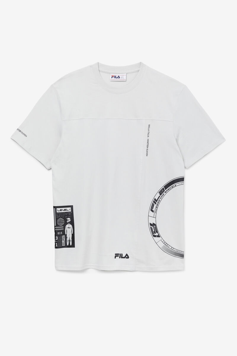Men's Fila Deltalife Graphic T Shirts White | HRLz6TZc1E4