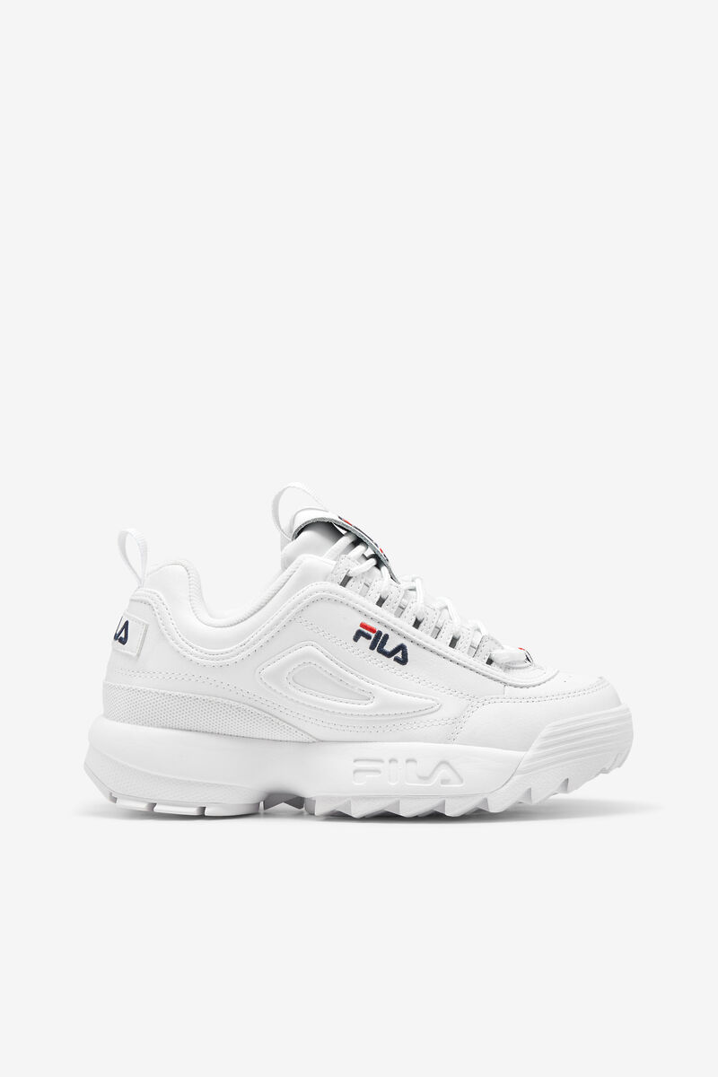 Men's Fila Disruptor 2 Chunky White Sneakers | Fila Sneakers White / Navy / Red | PSWF1TGFs3G