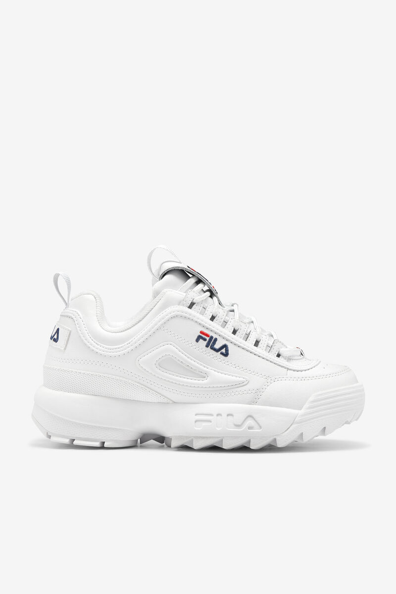 Men's Fila Disruptor 2 Premium Platform Shoes White / Navy / Red | uswhkbRDJKt