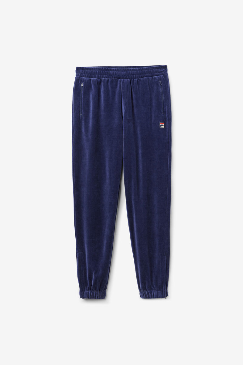 Men's Fila Dortmund Velour Jogger Tracksuits Navy | bQi6hQY1Hh2
