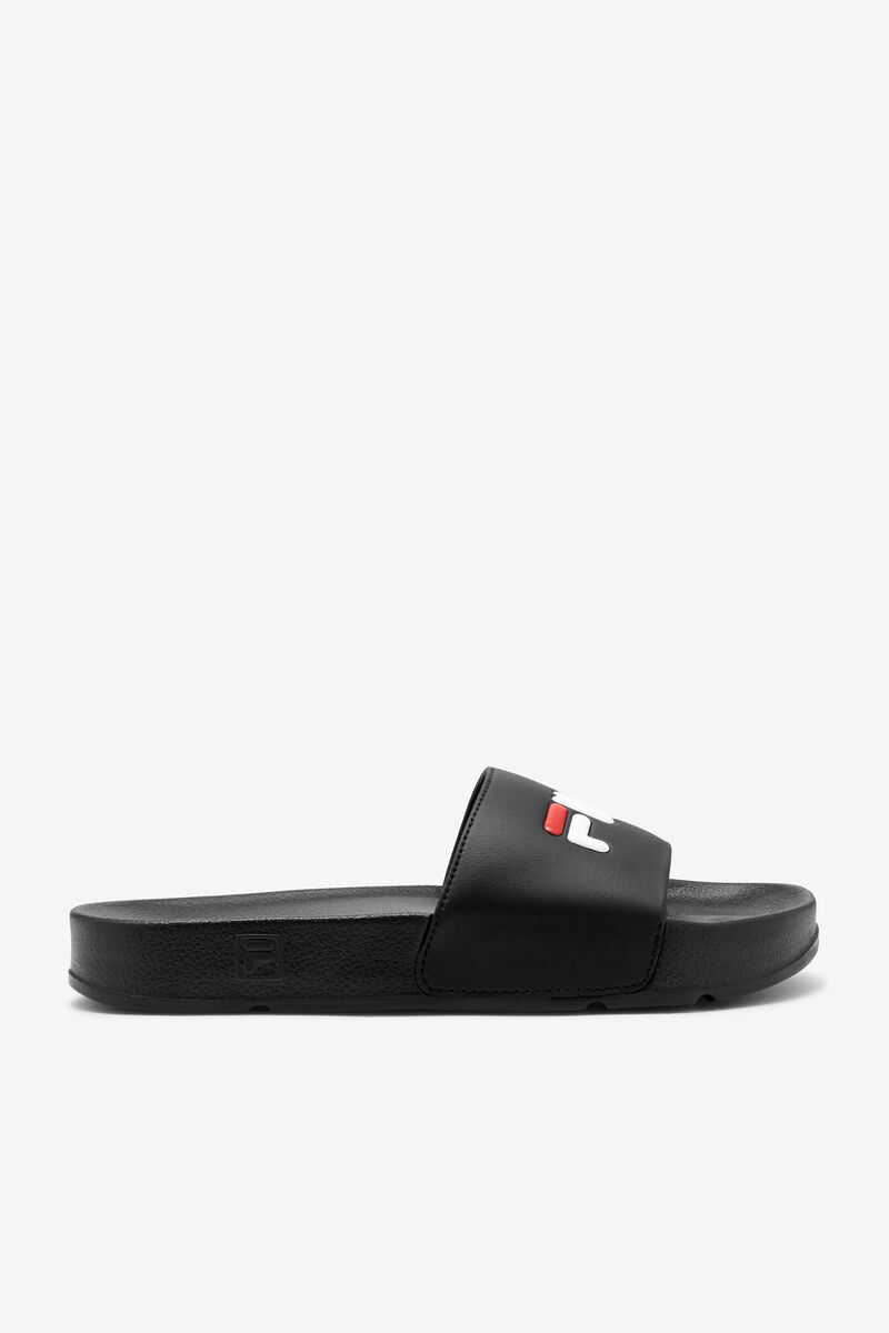 Men's Fila Drifter Sandals Black / Red / White | Hwtgzcs86HX