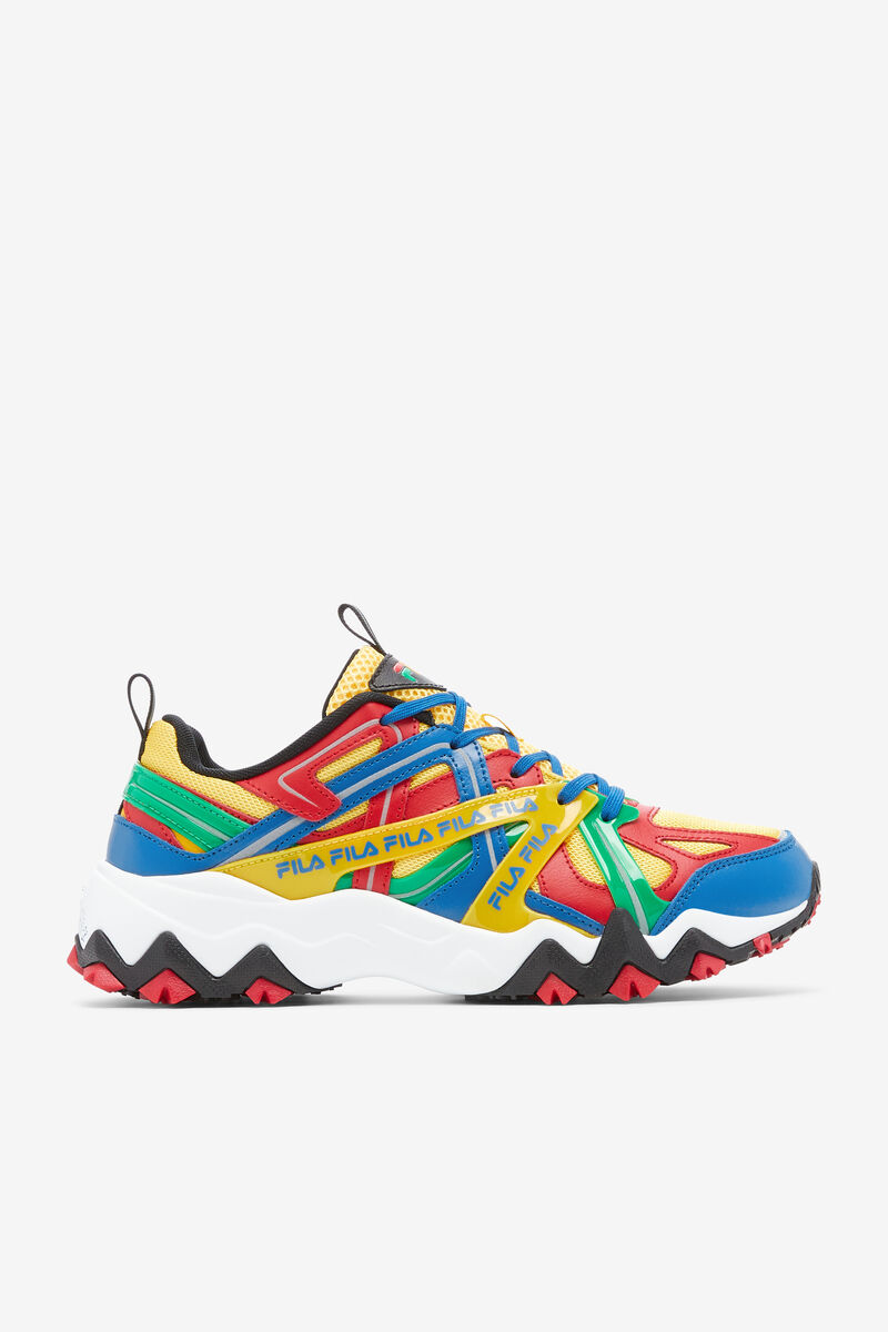 Men's Fila Electromont Multi-colored Sneakers | Fila Sneakers Lemon / Red / Royal Blue | okw1rzvbnMZ