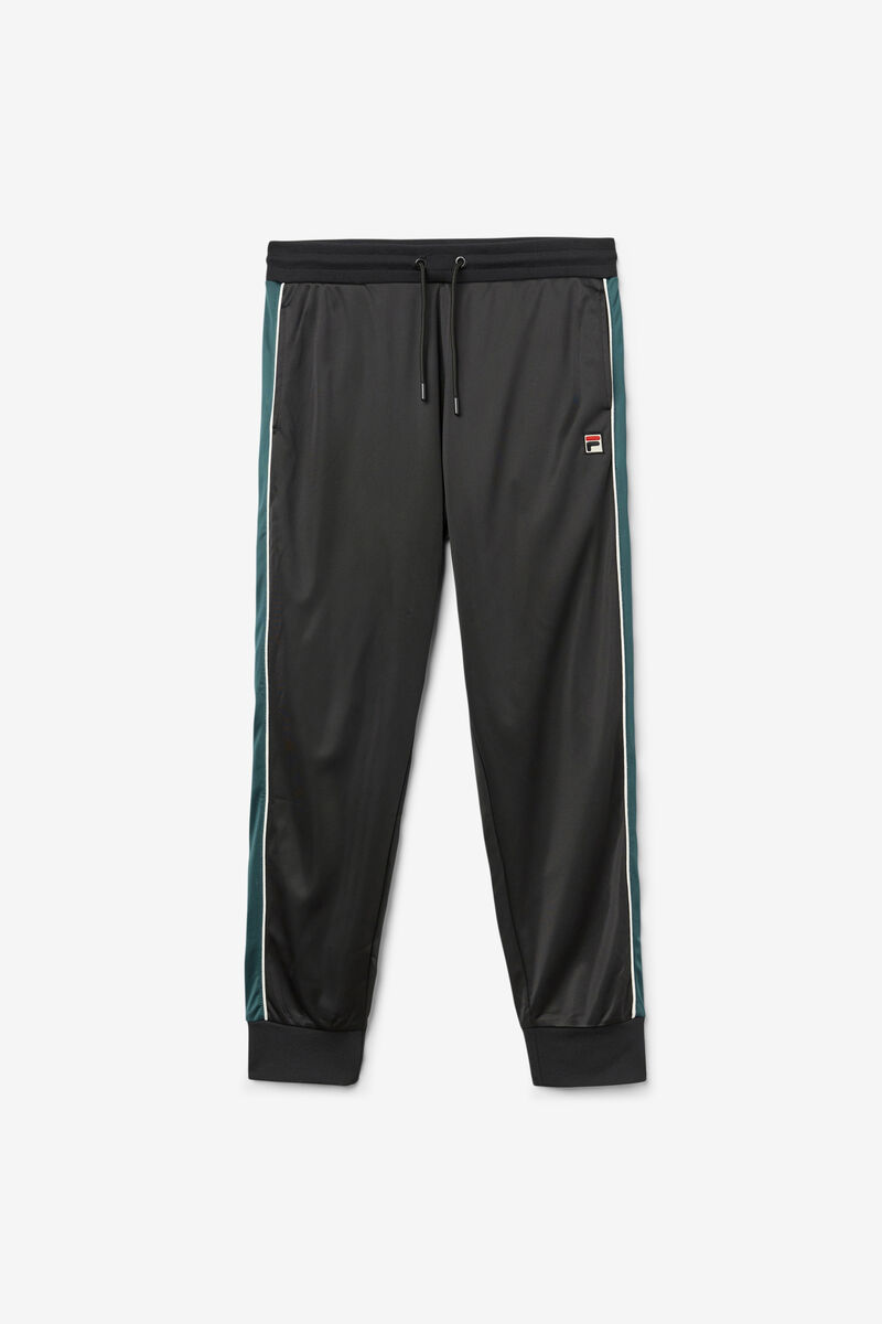 Men's Fila Elijah Track Pant Tracksuits Black / White | shnWmw2IJG5