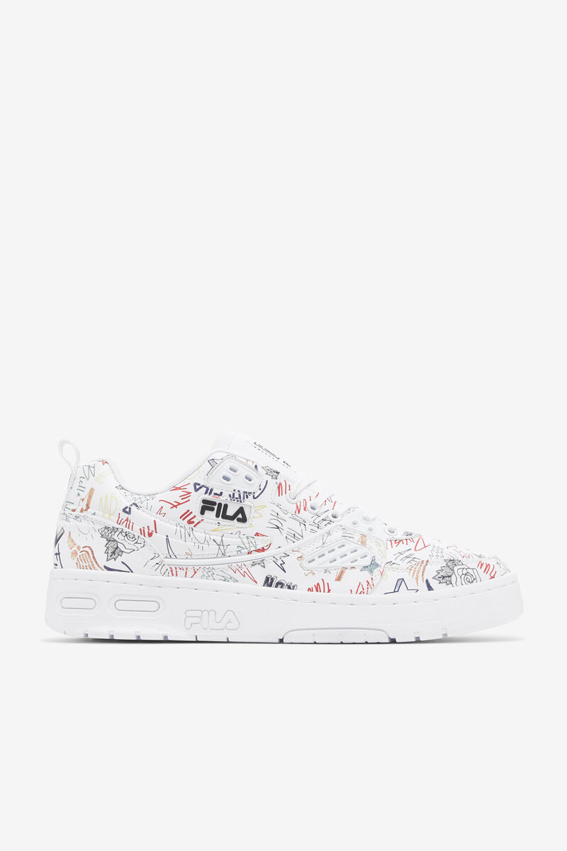 Men's Fila Fila Ace Scribbles Graffiti Shoes | Fila Sneakers White / Black / Multicolor | 9fOwdMwdU5