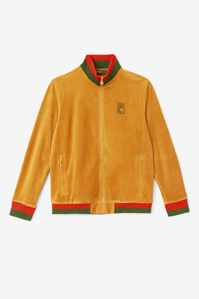 Men's Fila Fila X Paterson Velour Jacket Tracksuits Orange | BiGGbdOBmwx