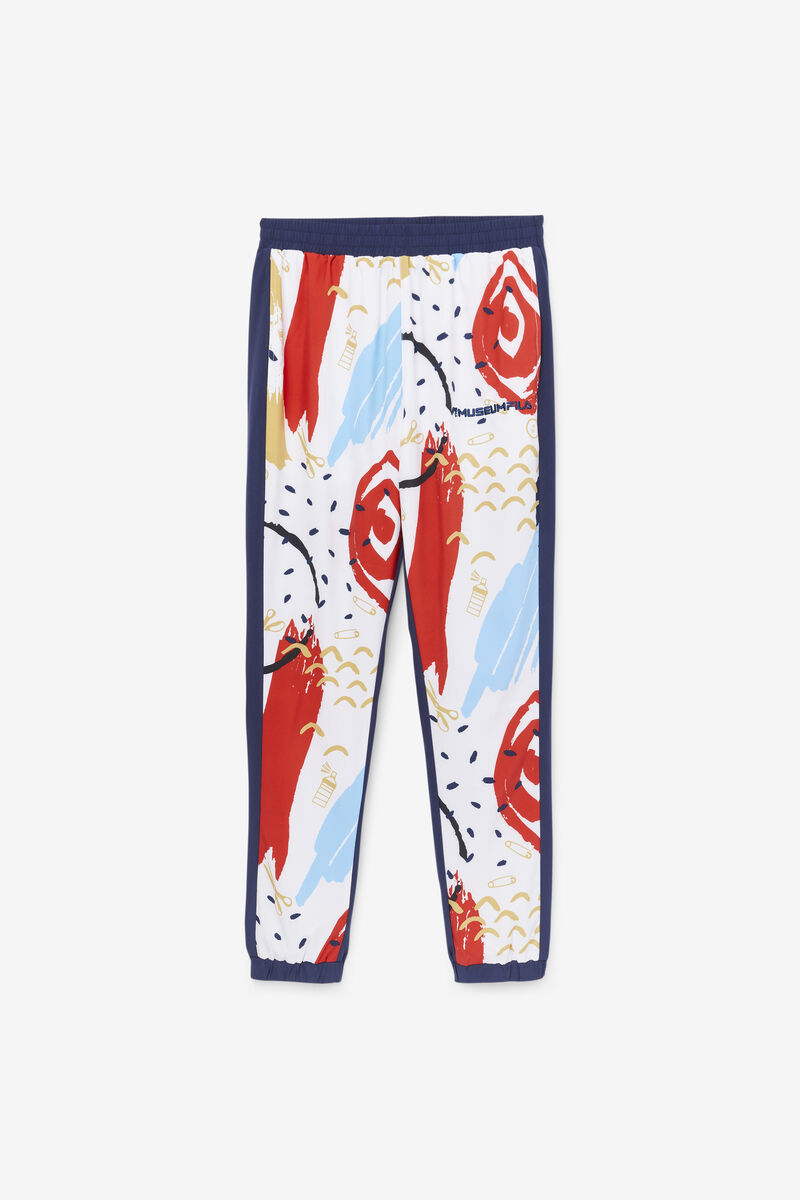 Men's Fila Fila X The Museum Printed Track Pant Tracksuits Navy / White / Red | arjffXwCkDG