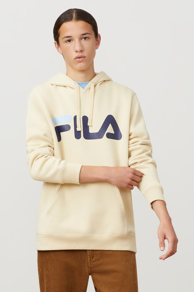 Men's Fila Flori Hoodie Hoodies Brown / Navy / Blue | WPXUPU9oiwr