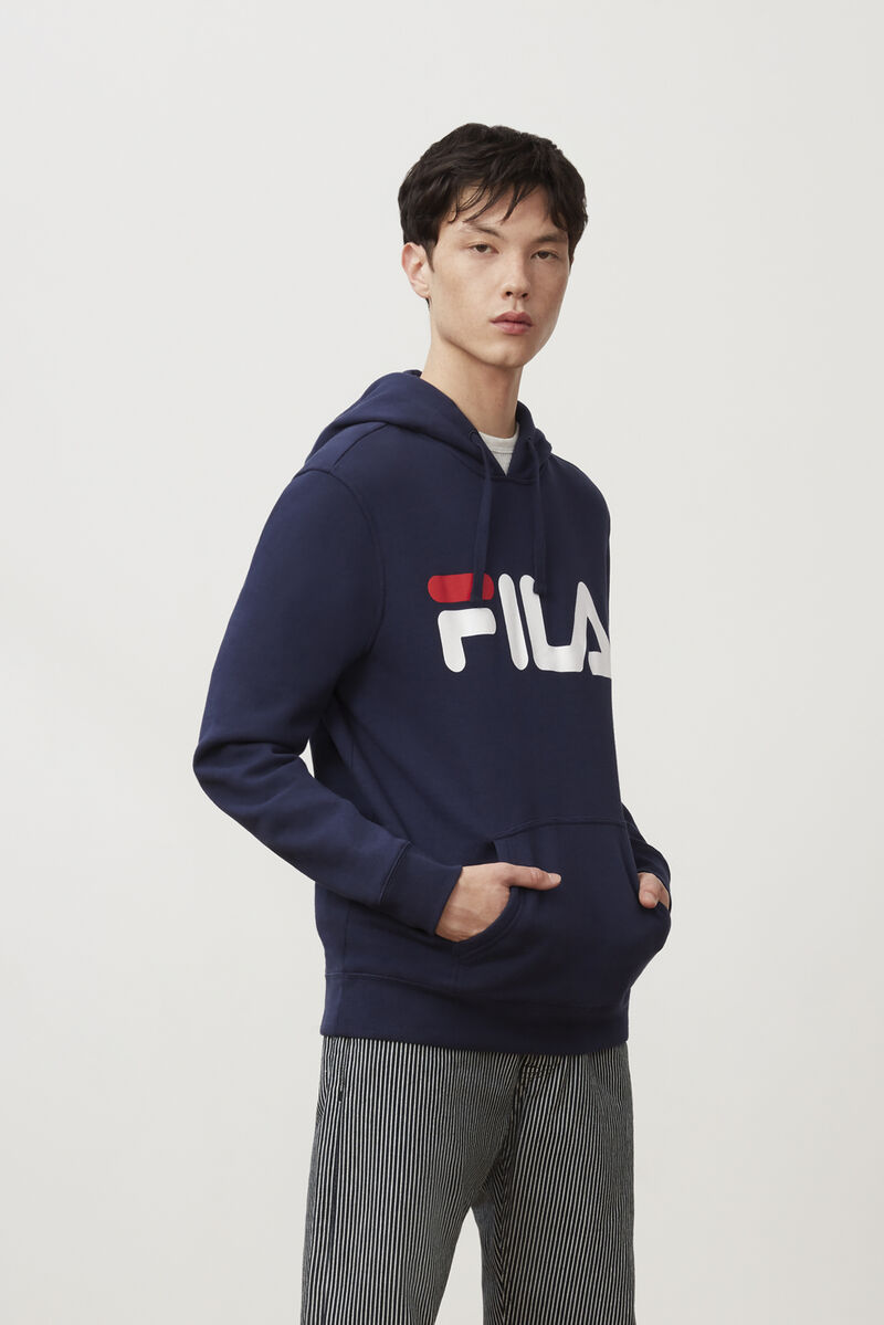 Men's Fila Flori Hoodie Hoodies Navy / Red / White | iFj3eeAVK21