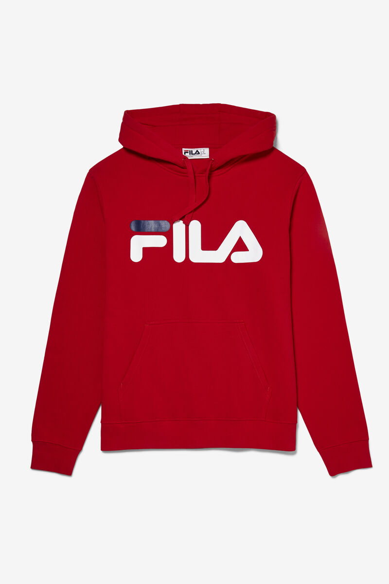 Men's Fila Flori Hoodie Hoodies Red | uZz7LMxsWT1
