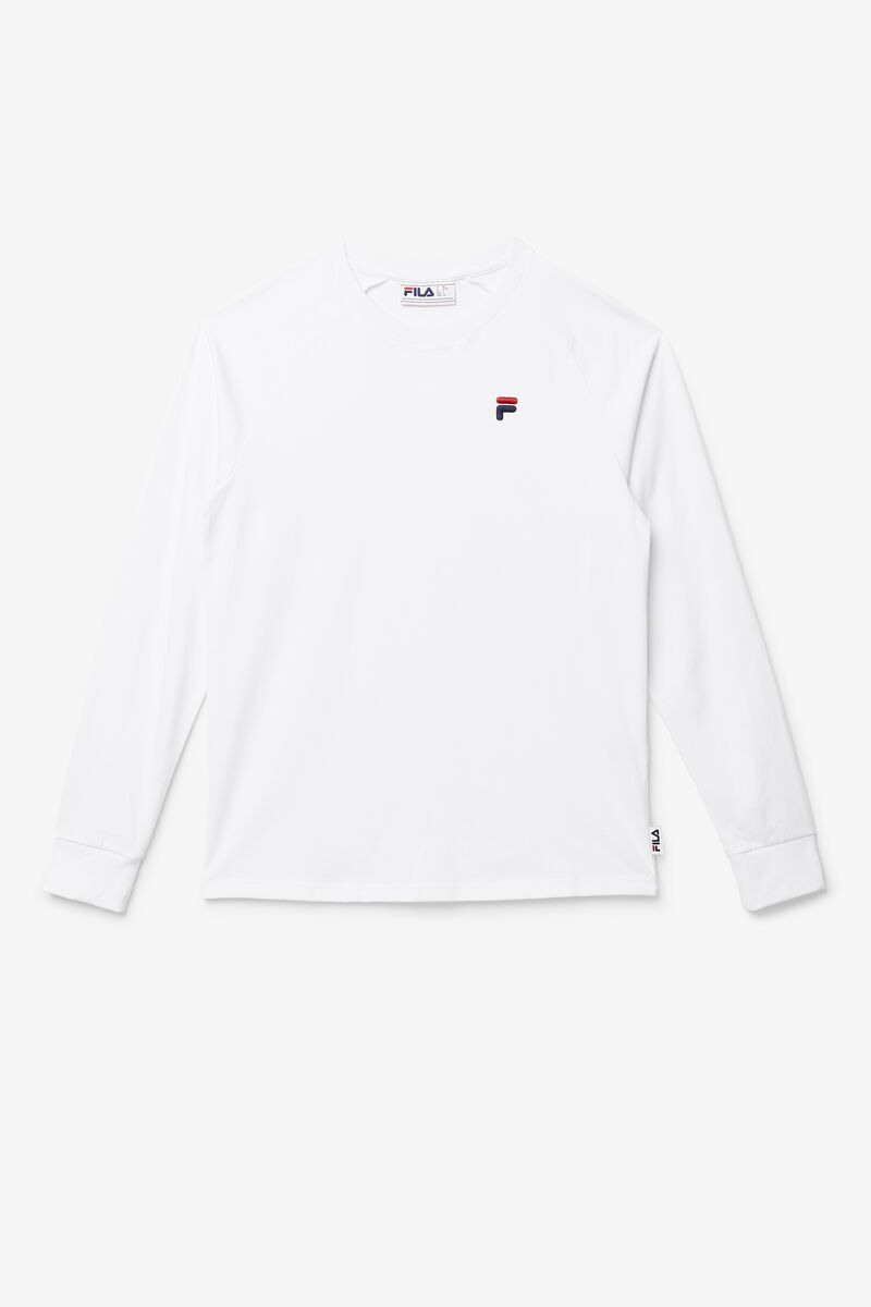 Men's Fila Flynn Long Sleeve Shirt White | ongag2ZToIq