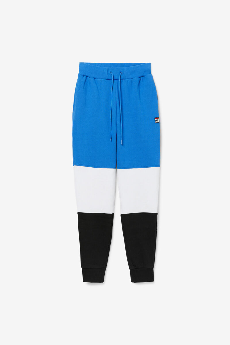 Men's Fila France Pant Pants Blue / White / Black | iKNalf1sjMC