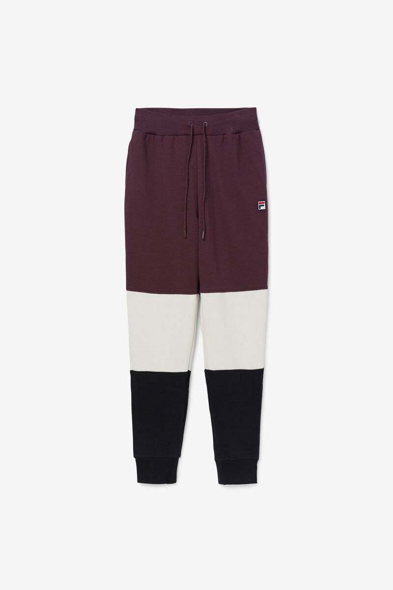 Men's Fila France Pant Pants Brown / Black | TELGtkqtgDl