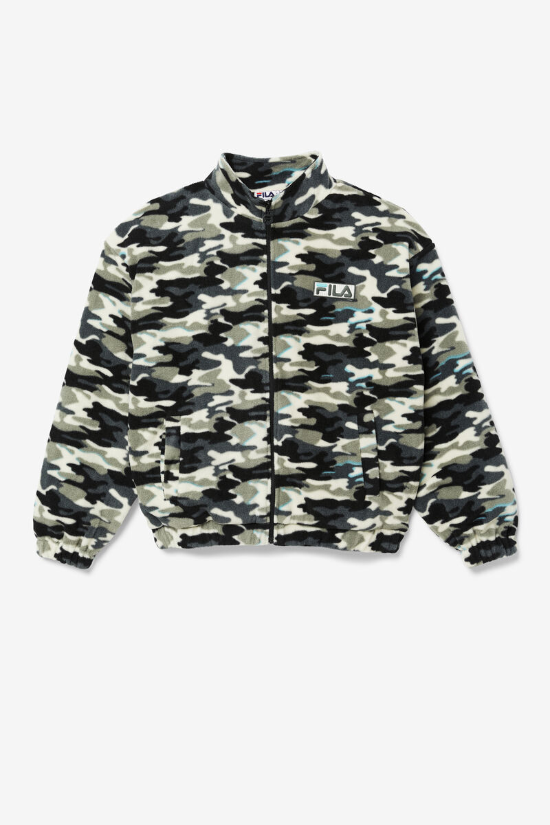 Men's Fila Frantry Camo Jacket Jackets Black | eg2goTnTdV5