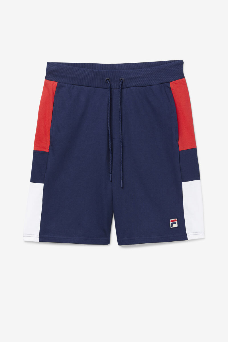 Men's Fila Galway Short Shorts Navy / Red / White | X2FXWgNzcd8