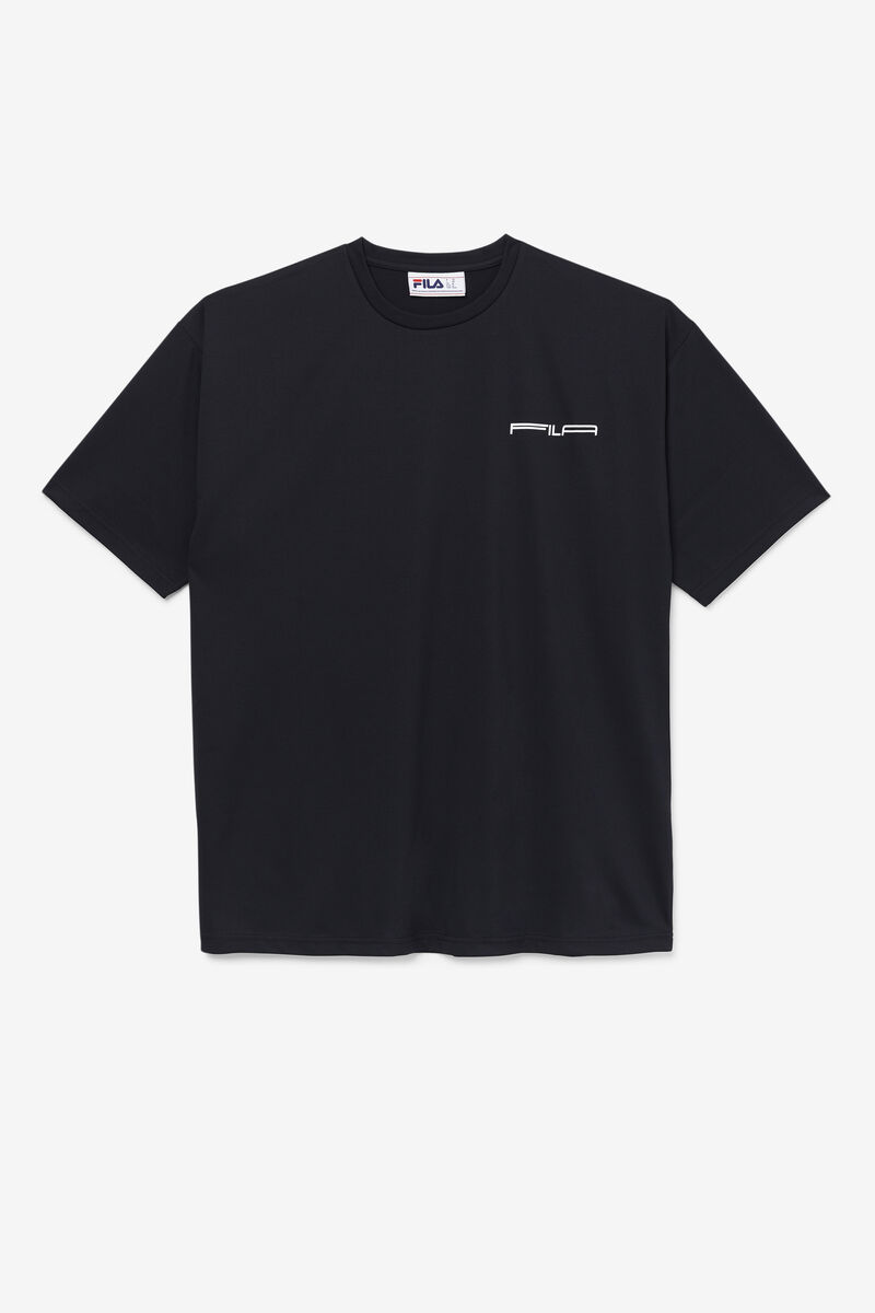 Men's Fila Glitch Graphic T Shirts Black | 6OFfpZpaV7y