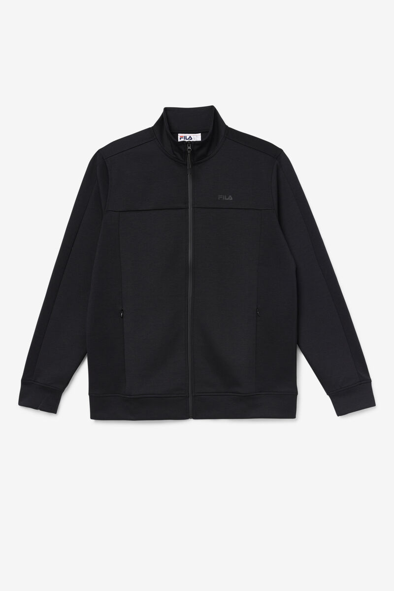 Men's Fila Gonal Zip Jacket Jackets Black | z6N8zEkRWdl