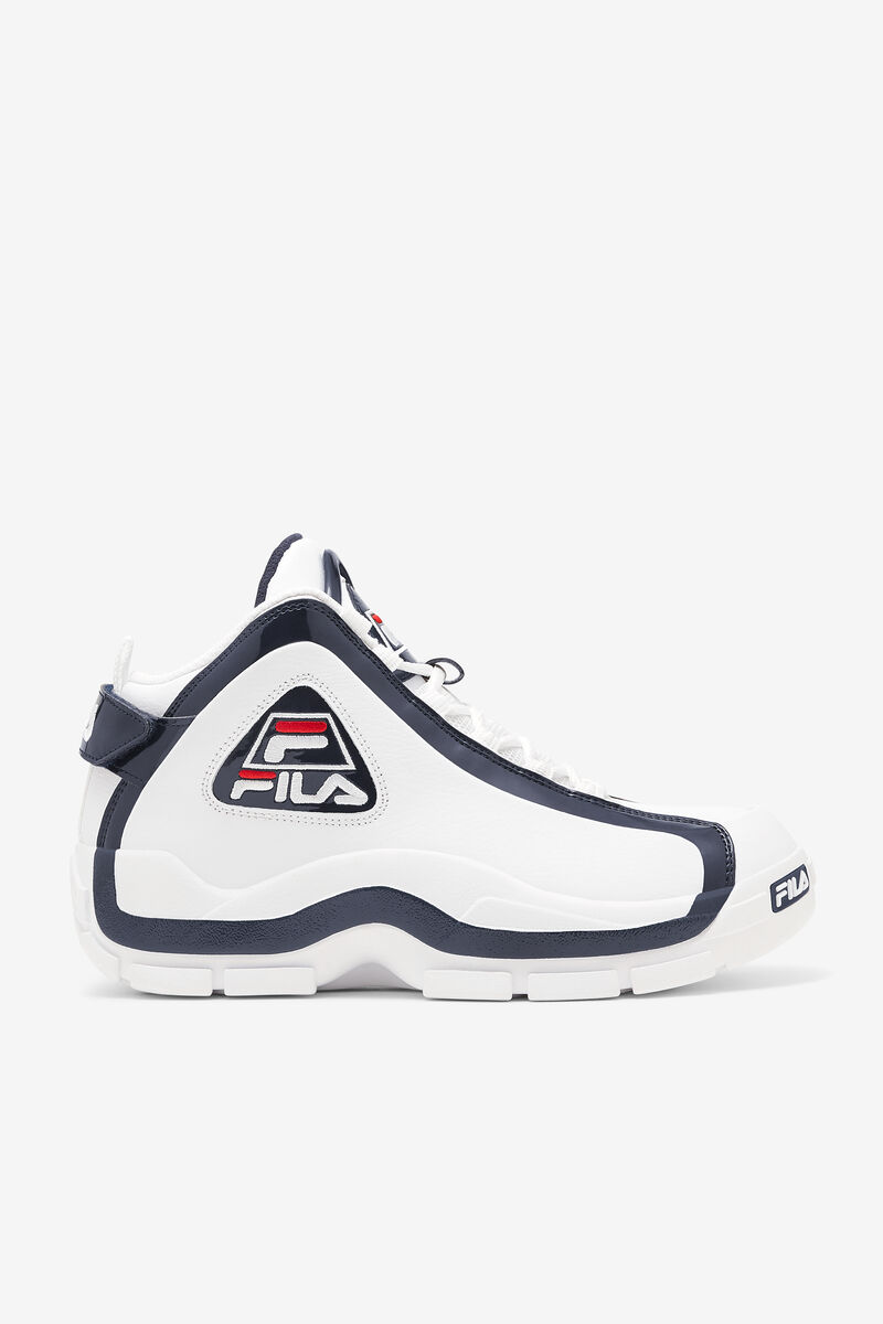 Men's Fila Grant Hill 2 Basketball Shoes White / Navy / Red | eO6OeFayirk