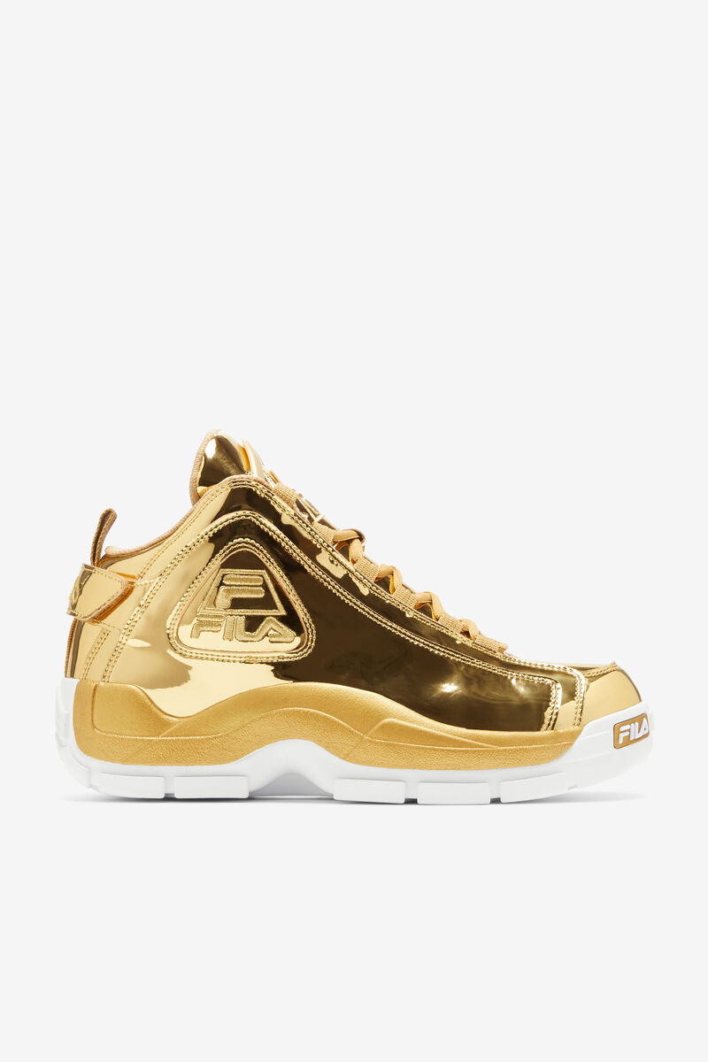 Men's Fila Grant Hill 2 Metallic Basketball Shoes Metal Gold / Metal Gold / Metal Gold | o99xkfPSZPn