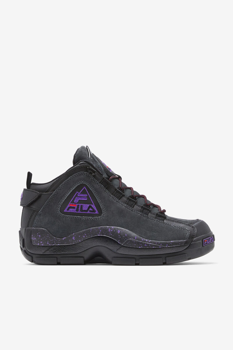 Men's Fila Grant Hill 2 Outdoor Basketball Shoes Black / Purple | 7gpX16OObRS