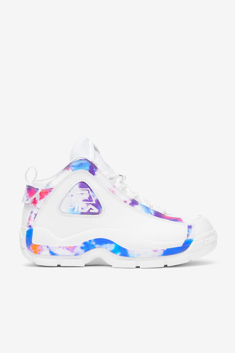 Men's Fila Grant Hill 2 Tie Dye Basketball Shoes White / White | TmOZkH2iov1