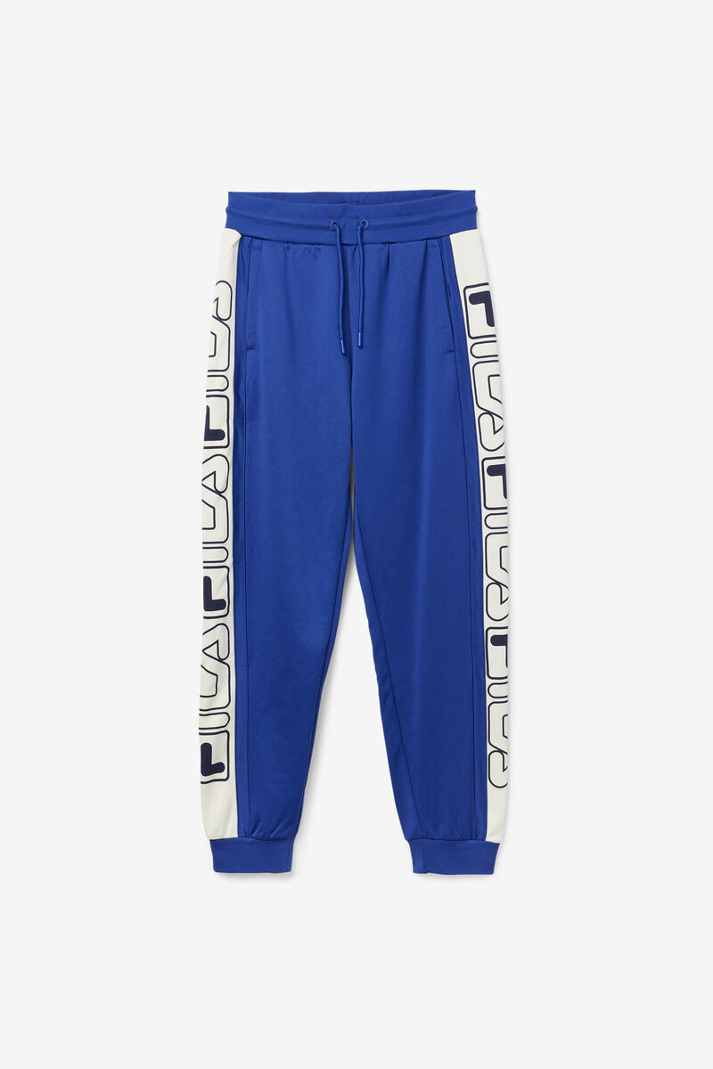Men's Fila Greene Pant Pants Blue / Red | EEHtAWJOGrP