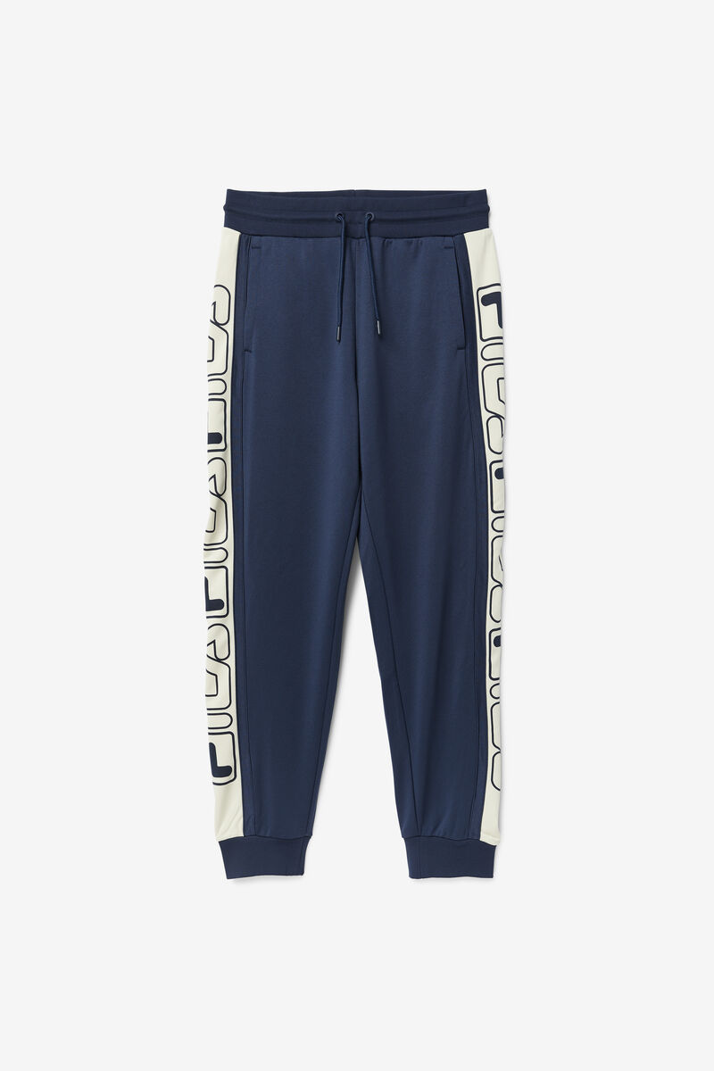 Men's Fila Greene Pant Pants Navy / Red | NZ4LWUJkmiE