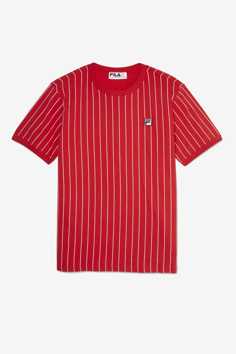 Men's Fila Guillo T Shirts Red / White | sfUhVfJHM5G