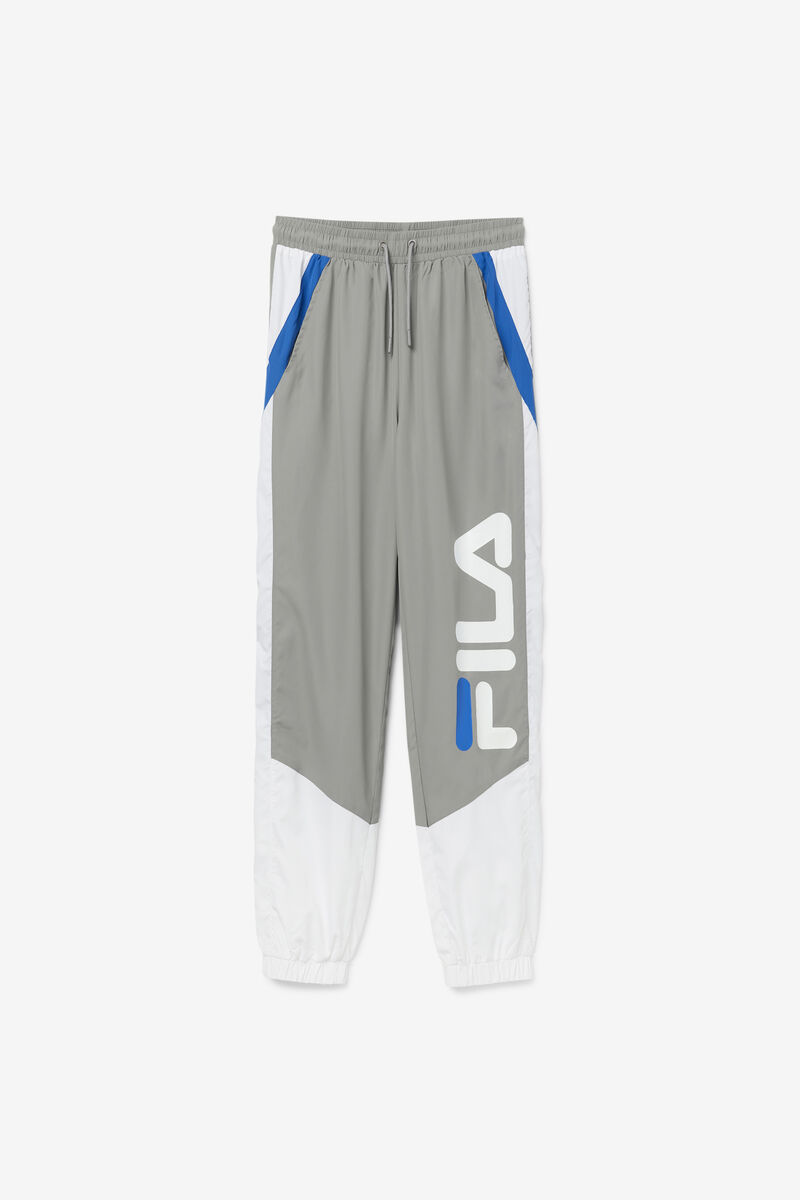 Men's Fila Gustavo Pant Pants Grey / White / Blue | 3VktVroWN7v