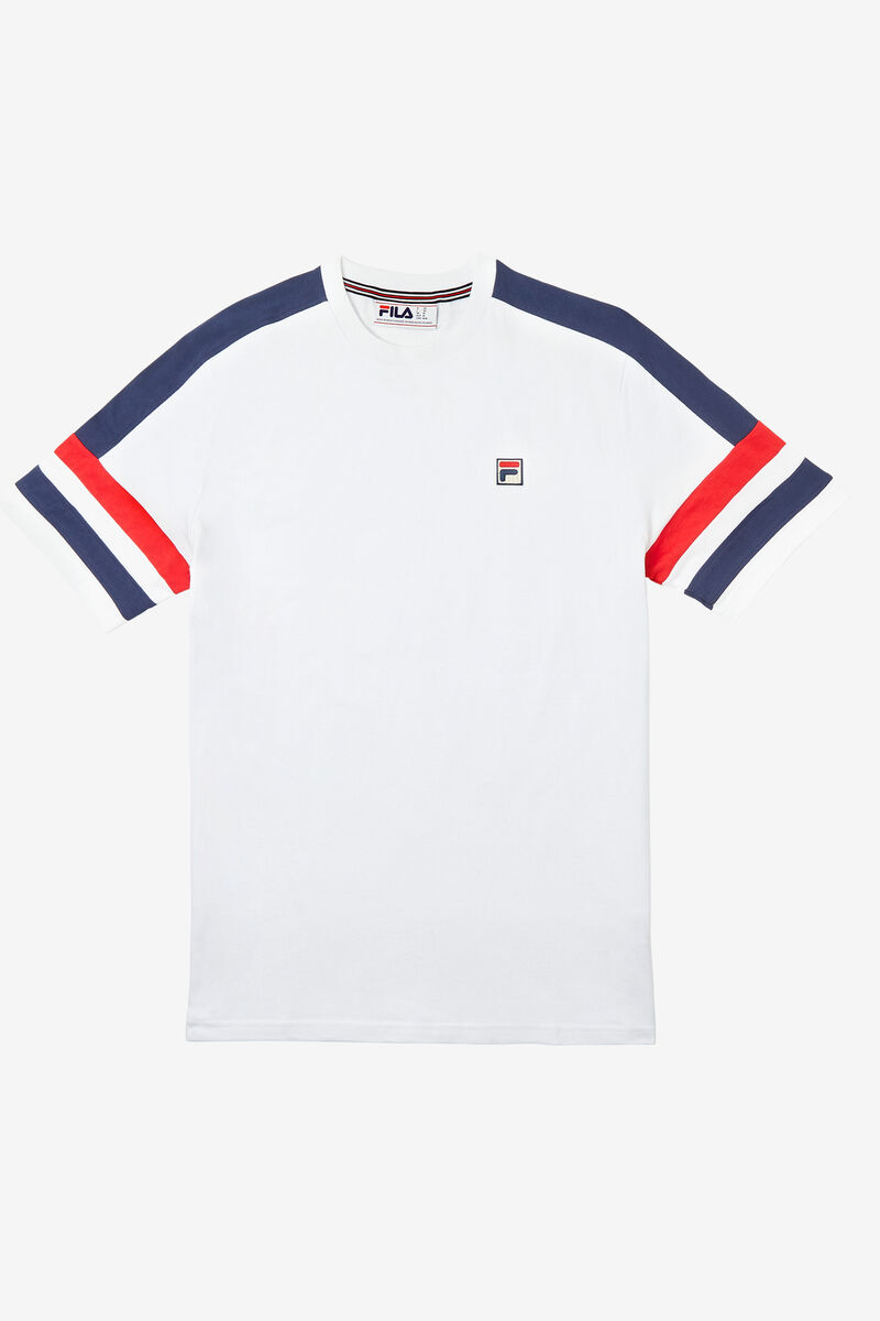 Men's Fila Juan T Shirts White | lZBxcqphOPS