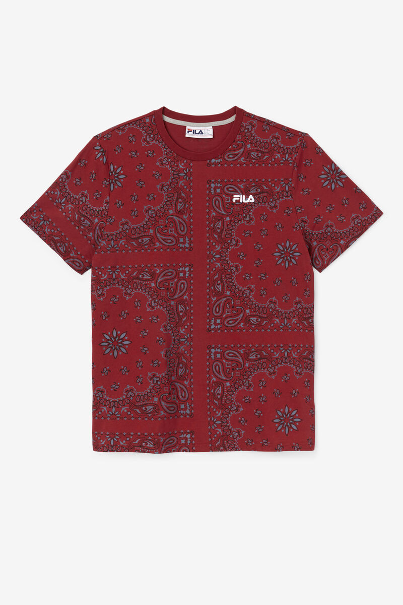 Men's Fila Kensico T Shirts Red | 6V7SCKBIRor