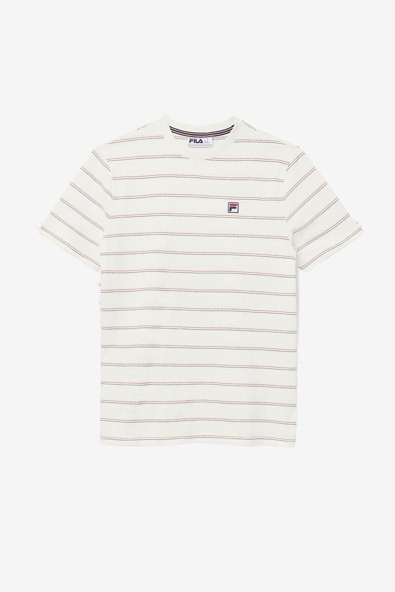 Men's Fila Leon T Shirts Red / Navy | JHMVL1vcA7X