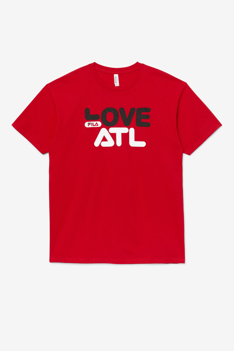 Men's Fila Love Atl T Shirts Red | Vd7exPnONha