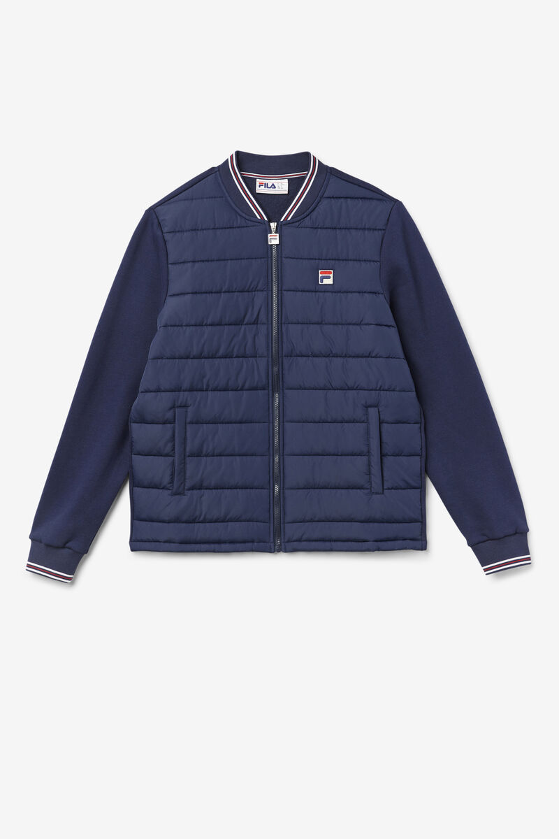 Men's Fila Marco Puffer Jacket Outerwear Navy | K78PDgWsC38