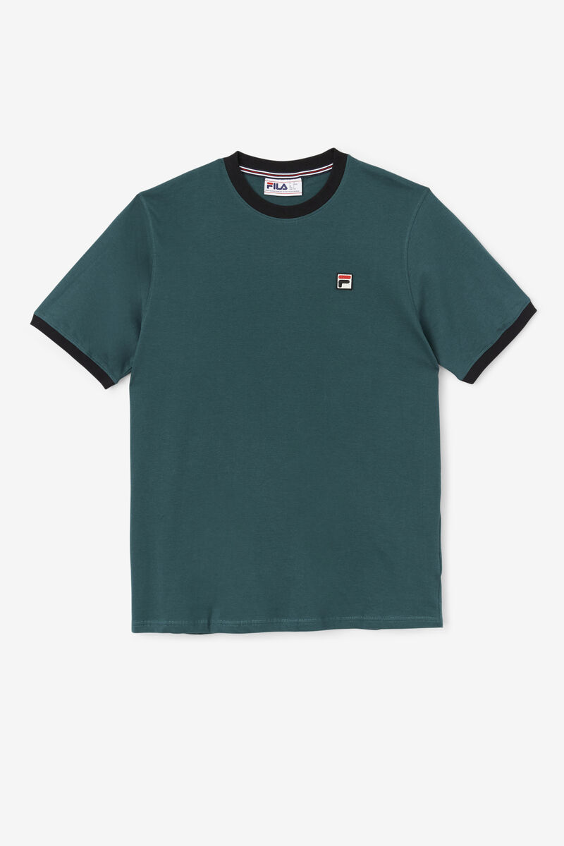 Men's Fila Marconi Ringer T Shirts Black | g7wnKpcxNpK