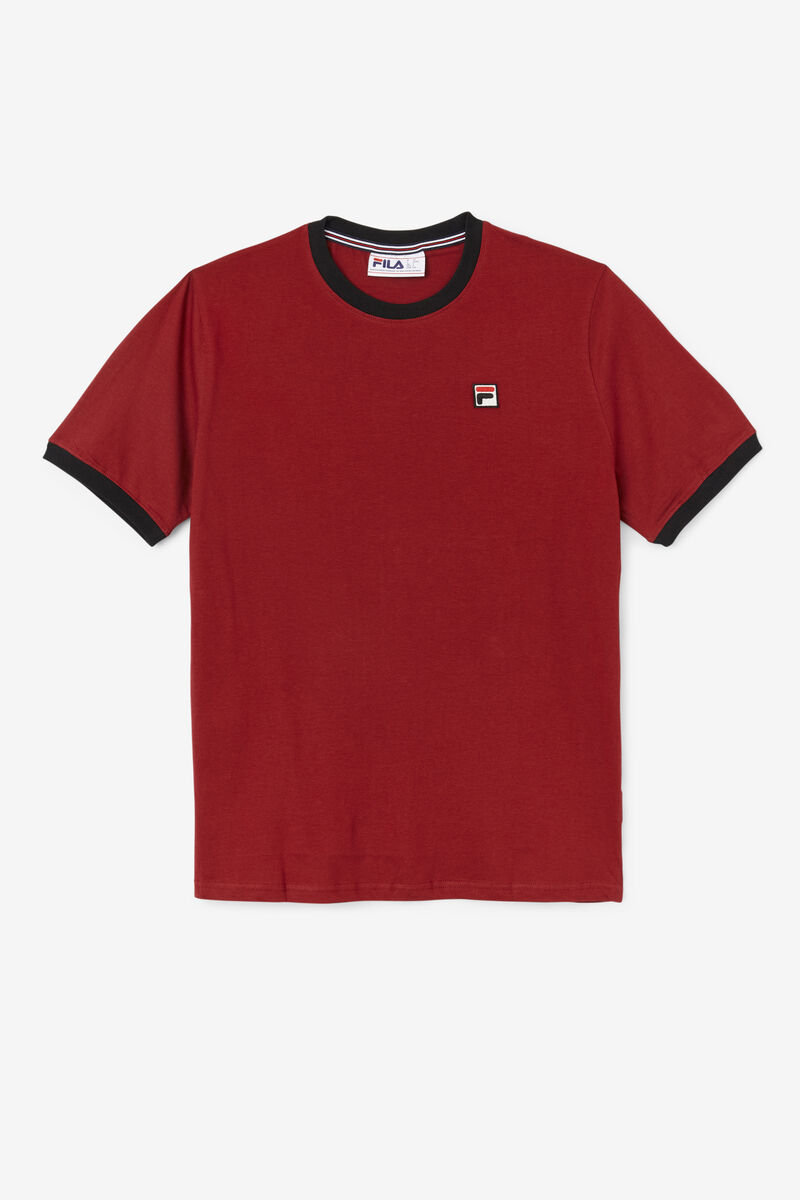 Men's Fila Marconi Ringer T Shirts Black | pPvOQtEZuOh