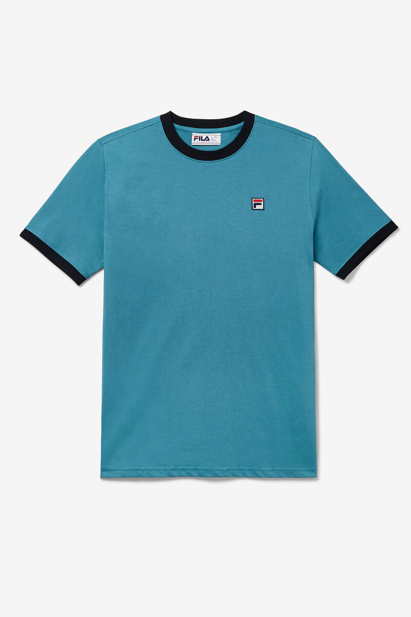 Men's Fila Marconi Ringer T Shirts Blue | dmj6L9RLWUU