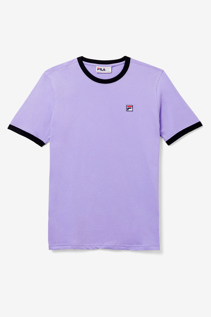 Men's Fila Marconi Ringer T Shirts Purple | 3IQUUO2YOK6