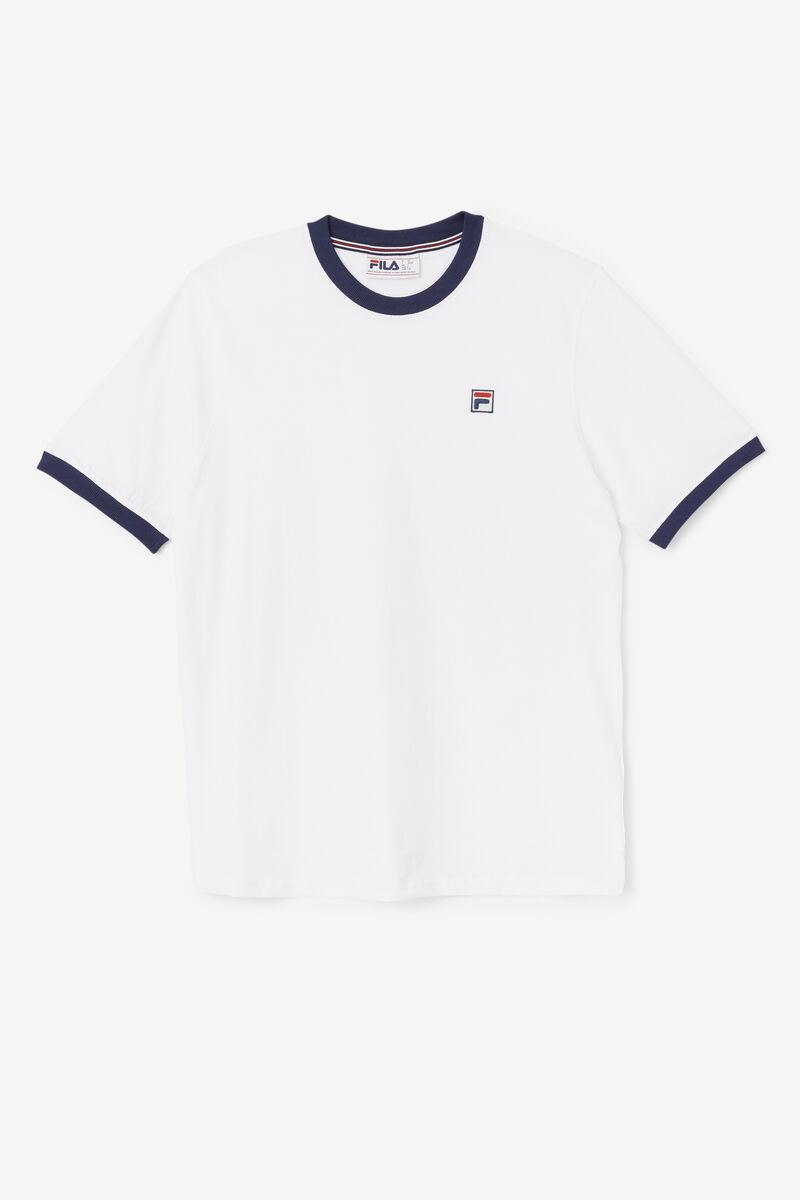 Men's Fila Marconi Ringer T Shirts White | V6rah6NXbml